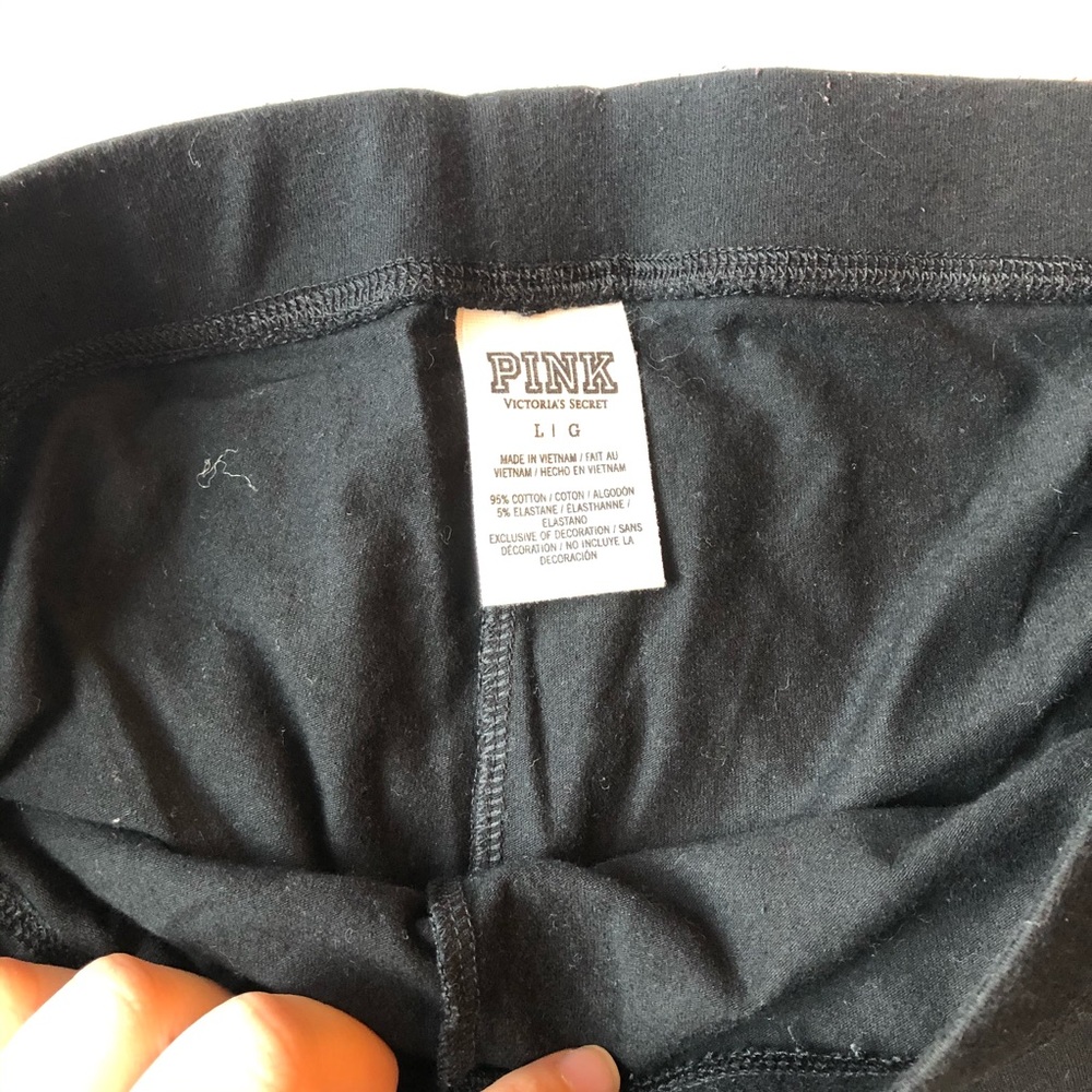 Black leggings bundle Large L VS PINK Pacsun Workout running workout casual cute - Picture 3 of 8